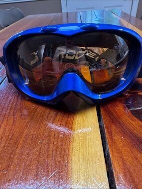 Rodeo Motocross Blue Protective Goggles for Men – Anti-Glare Lens